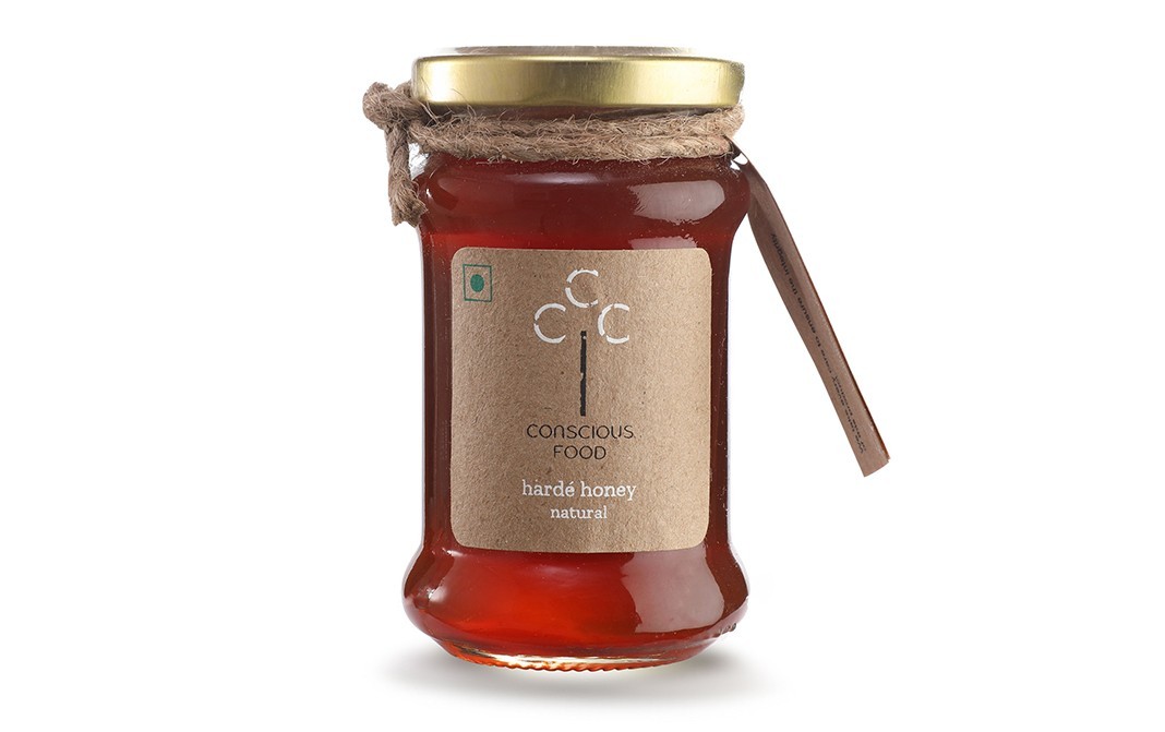 Conscious Food Harde Honey Natural    Glass Jar  200 grams